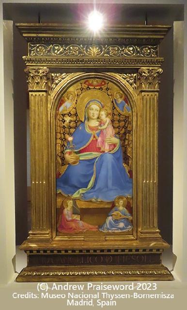 Photo: The Virgin of Humility (c. 1433-1435), Fra Angelico (Italian painter, Early Renaissance), Credits: the Museo Nacional Thyssen-Bornemisza, Madrid, Spain